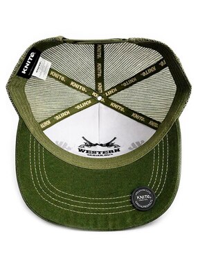 Gorra visera curva snapback casual Knite Trucker Greenk para hombre