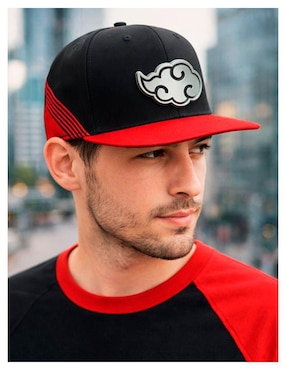 Gorra visera plana snapback casual Naruto Naruto Shippuden Akatsuki Cloud para hombre