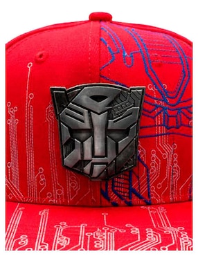 Gorra visera plana snapback casual Transformers  Iron Autobot para hombre