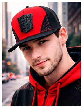 Gorra visera plana snapback casual Transformers Transformers para hombre