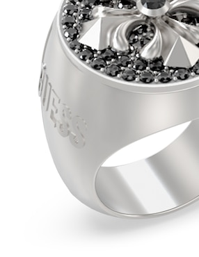 Anillo Guess Savage Rebel brillante