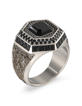 Anillo Guess Lion King brillante