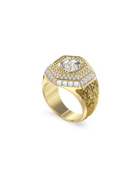 Anillo Guess Lion King cristal brillante