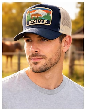 Gorra visera curva snapback casual Knite para hombre