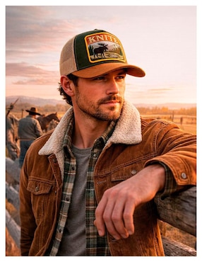 Gorra visera curva snapback casual Knite para hombre