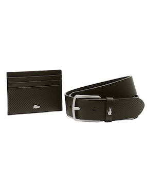 Kit Lacoste cartera y cinturón