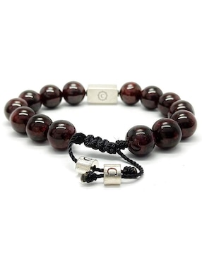 Pulsera Caos de plata Dante con acabado brillante