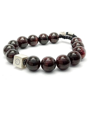 Pulsera Caos de plata Dante con acabado brillante