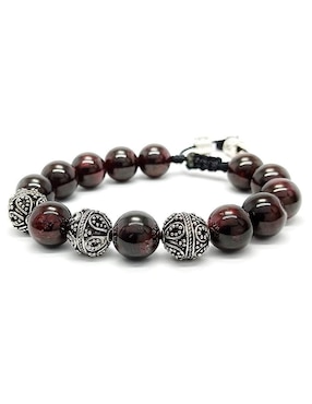 Pulsera Caos de plata Dante con acabado brillante