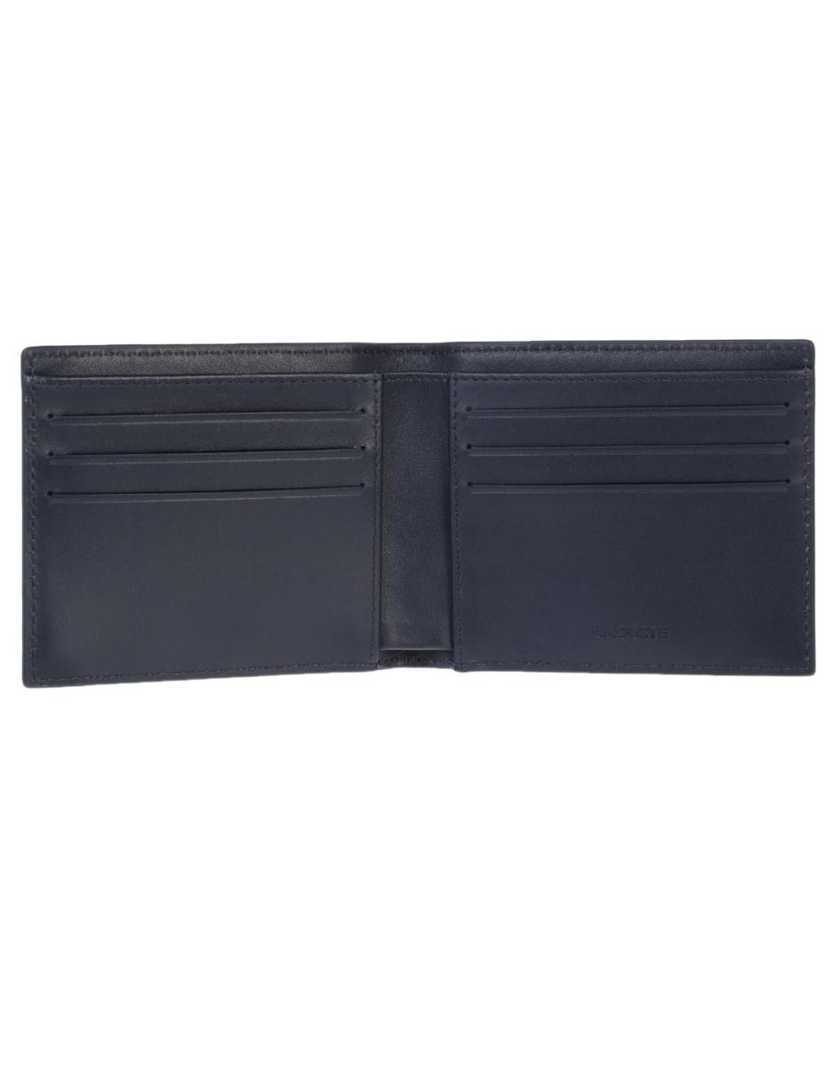 CARTERA LACOSTE NH1115FG, AZUL MARINO