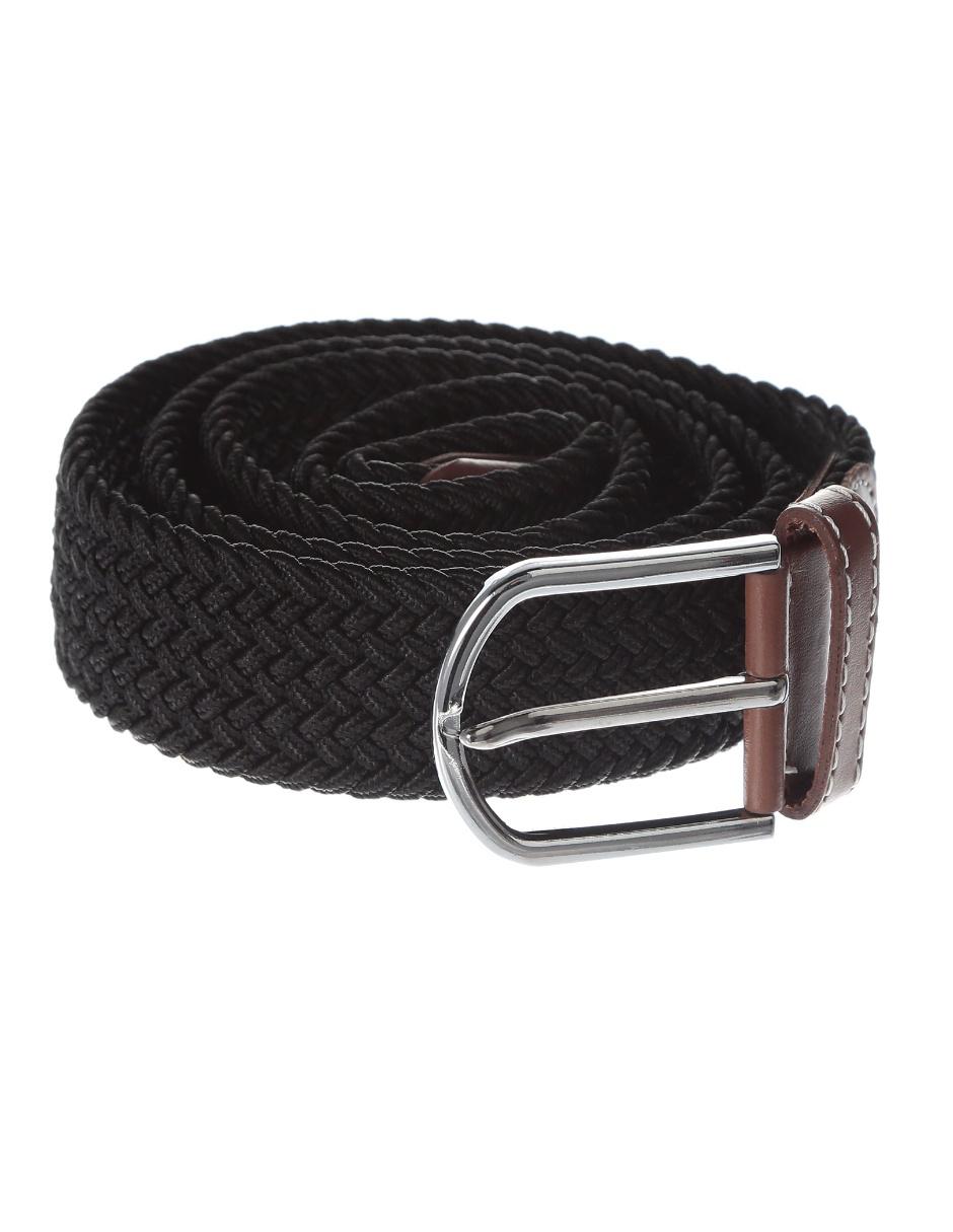 Cinturón negro trenzado