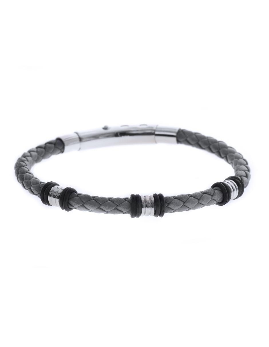 Pulsera de acero inoxidable con acabado tejido Pulsera de acero inoxidable con acabado tejido