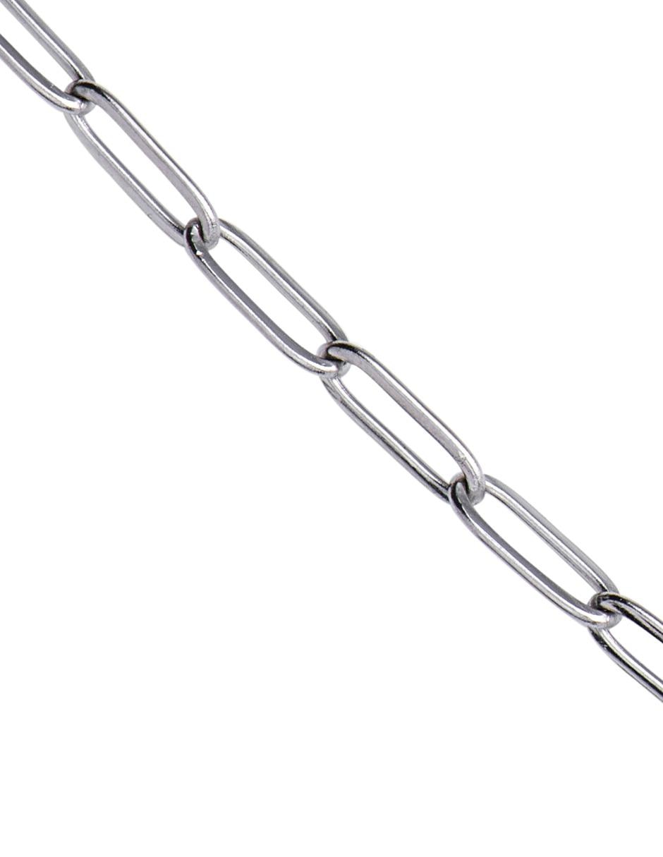 Cadena Luckman de acero inoxidable en baño de oro 18 k para hombre