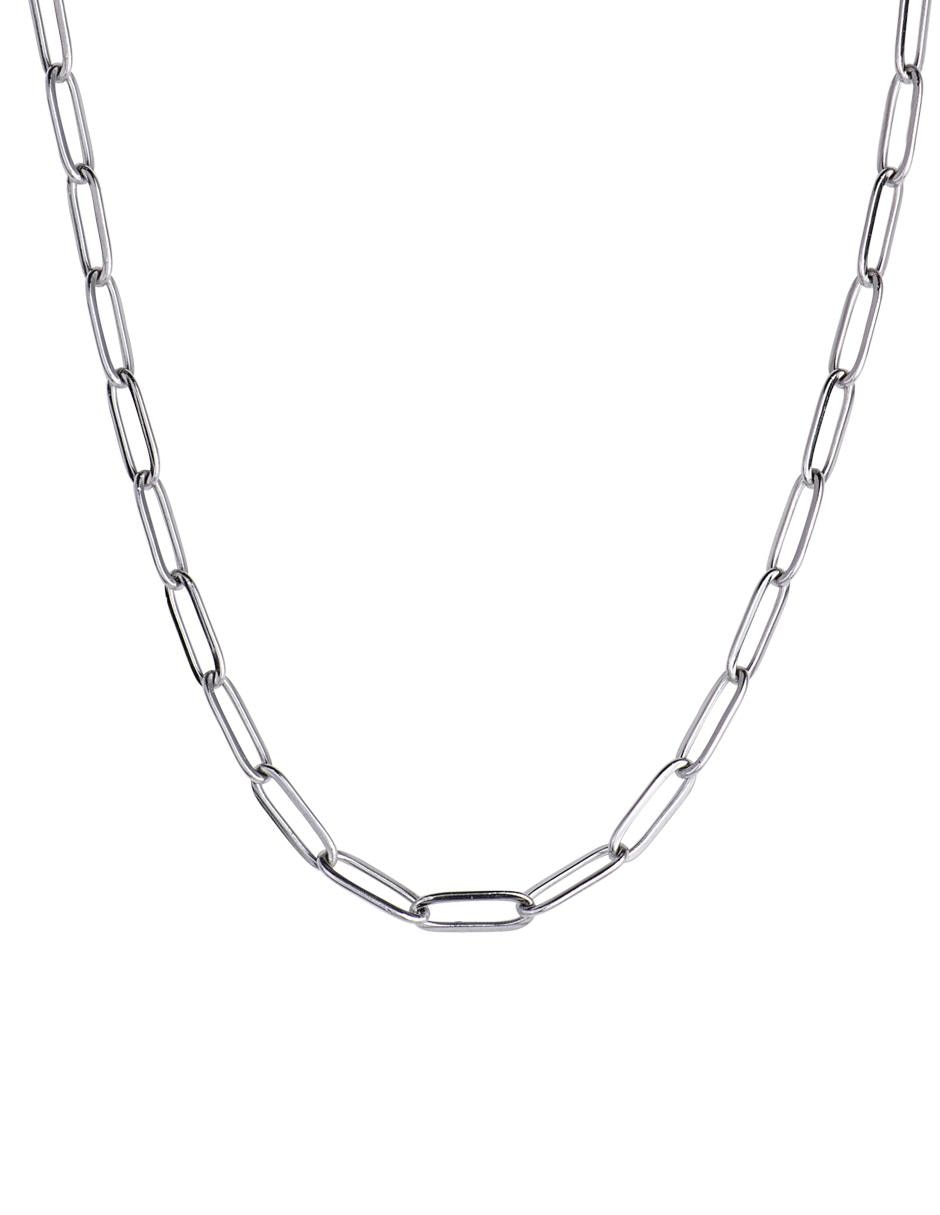 Cadena Luckman de acero inoxidable en baño de oro 18 k para hombre
