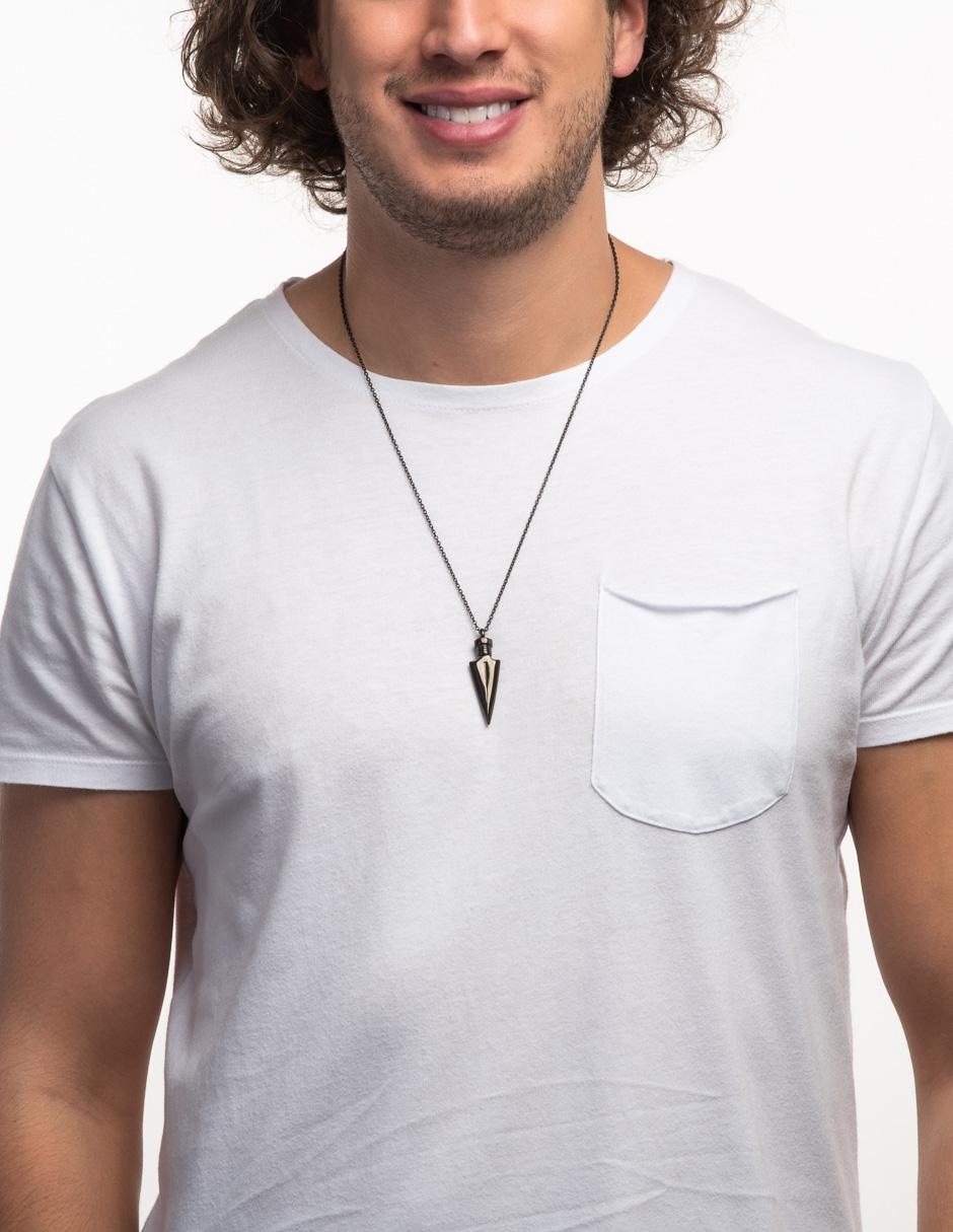 Collar Luckman de acero inoxidable con baño de oro 18 k