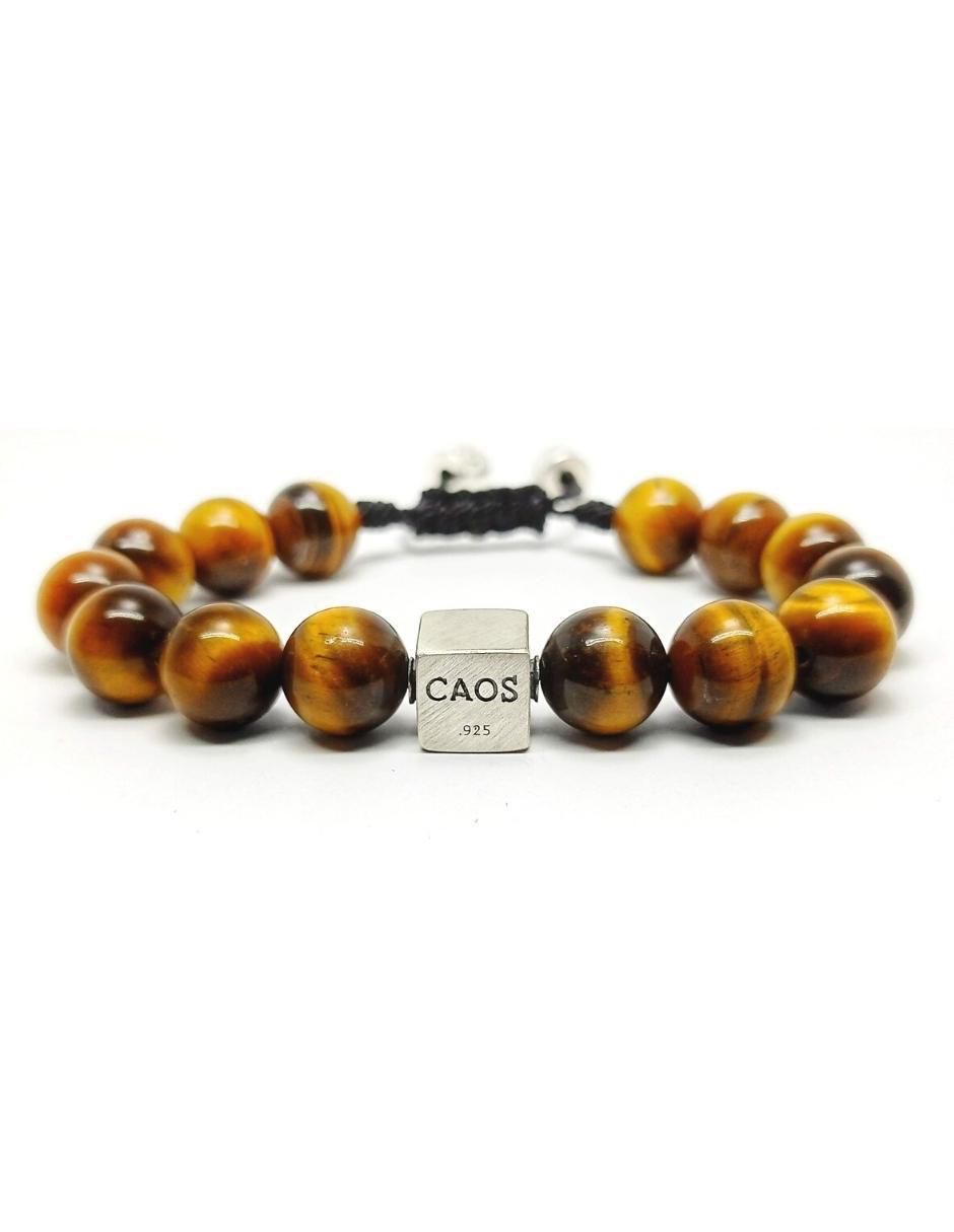 Pulsera de plata con acabado brillante
