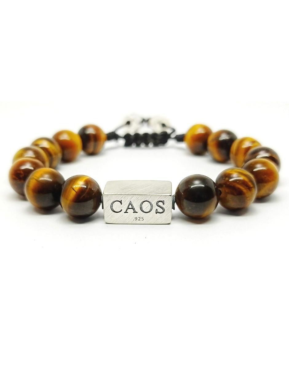 Pulsera de plata con acabado brillante