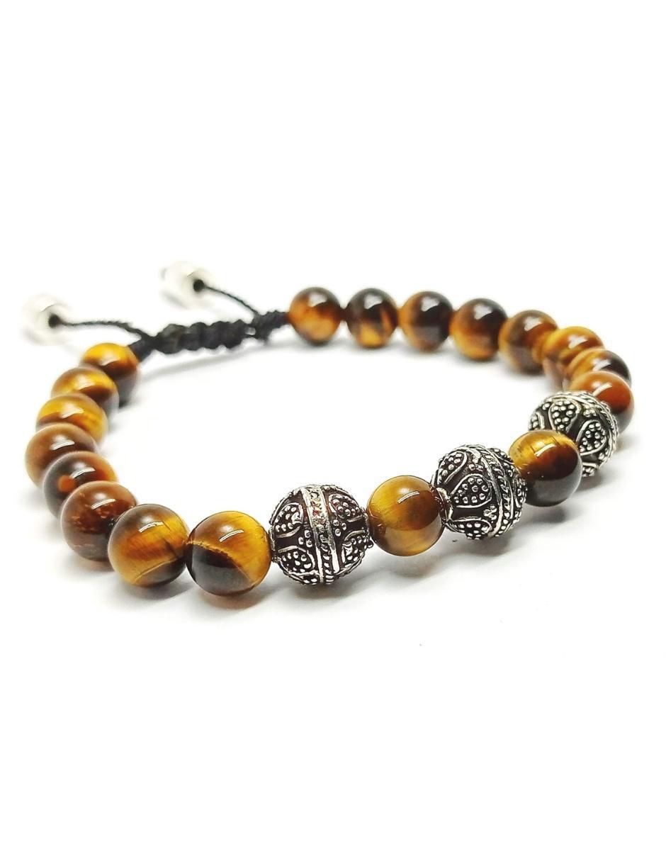Pulsera de plata con acabado brillante