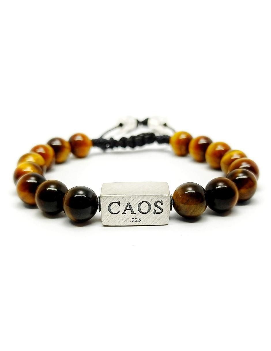 Pulsera de plata con acabado brillante