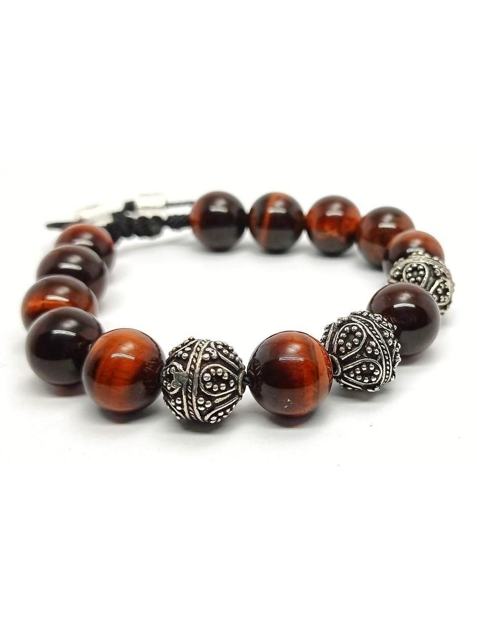 Pulsera nabucco de plata con acabado brillante 2