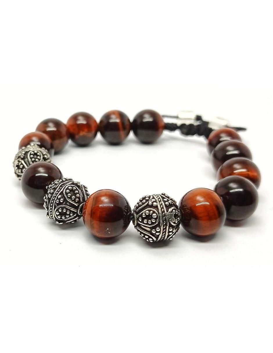 Pulsera nabucco de plata con acabado brillante 3