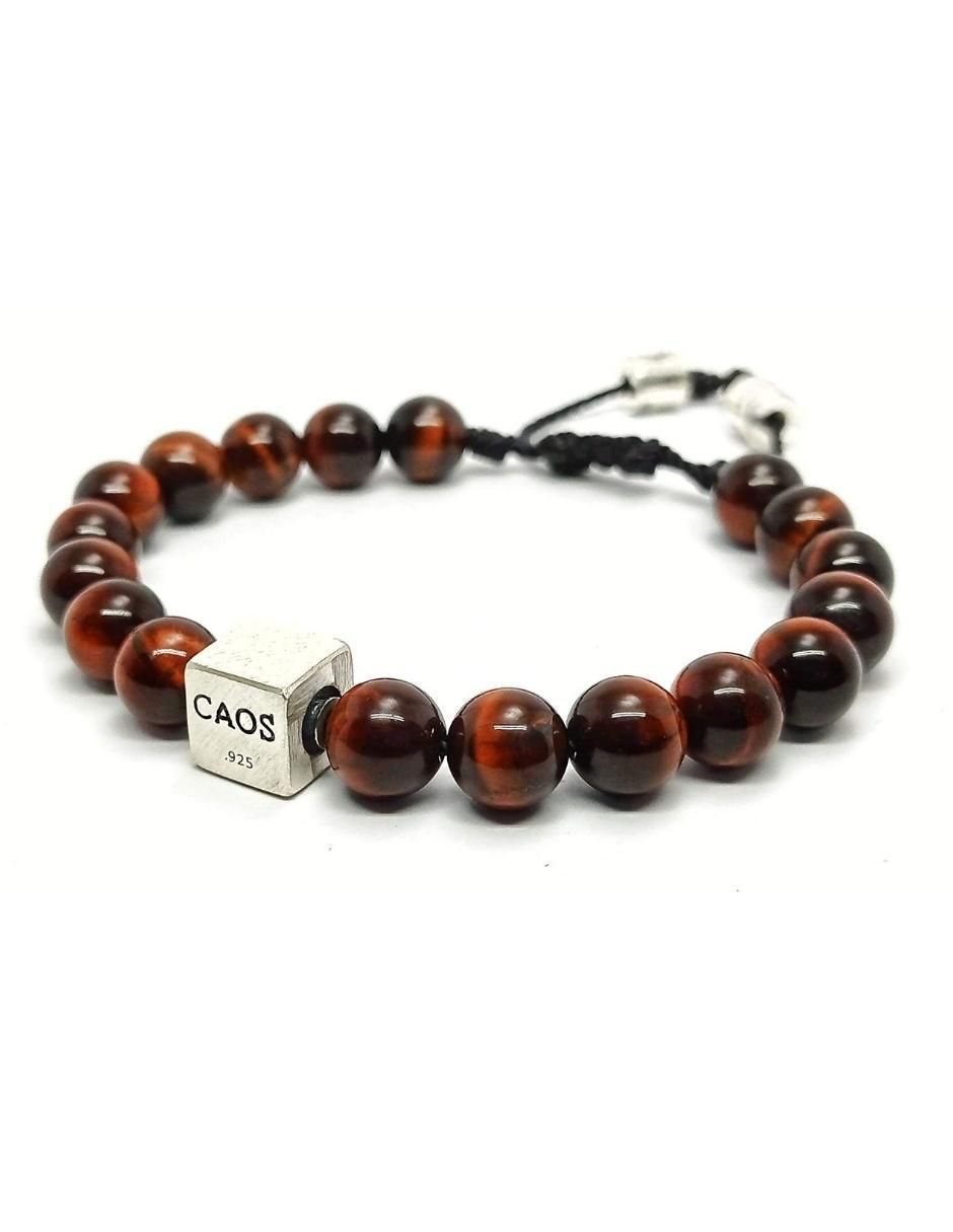 Pulsera nabucco de plata con acabdo brillante 3