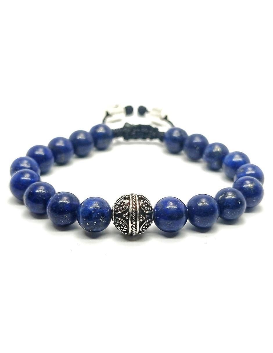 Pulsera de plata con acabado lustre