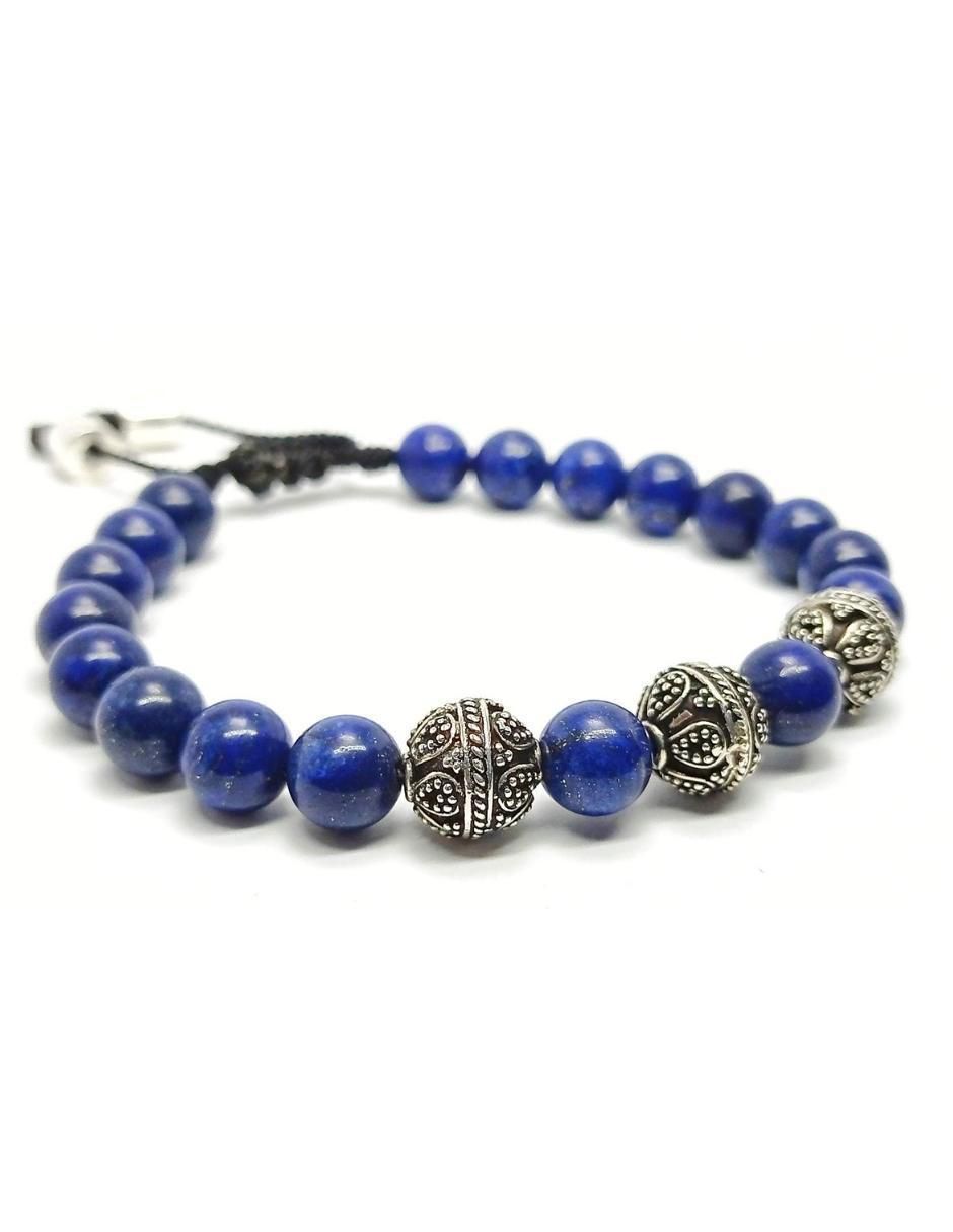 Pulsera de plata con acabado lustre 2
