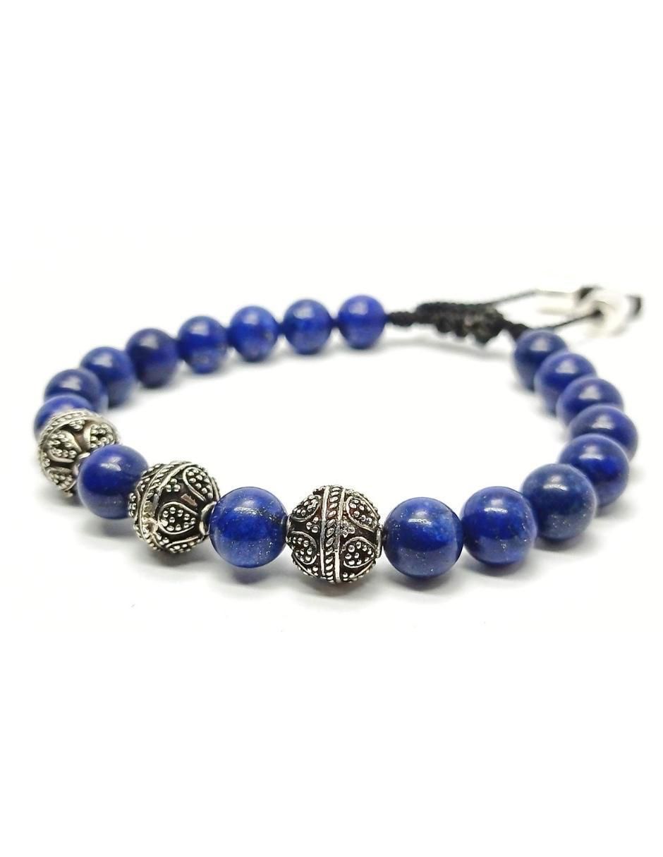 Pulsera de plata con acabado lustre 3