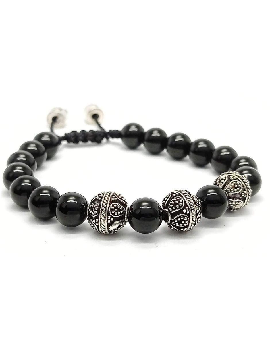Pulsera de plata con acabado brillante 2