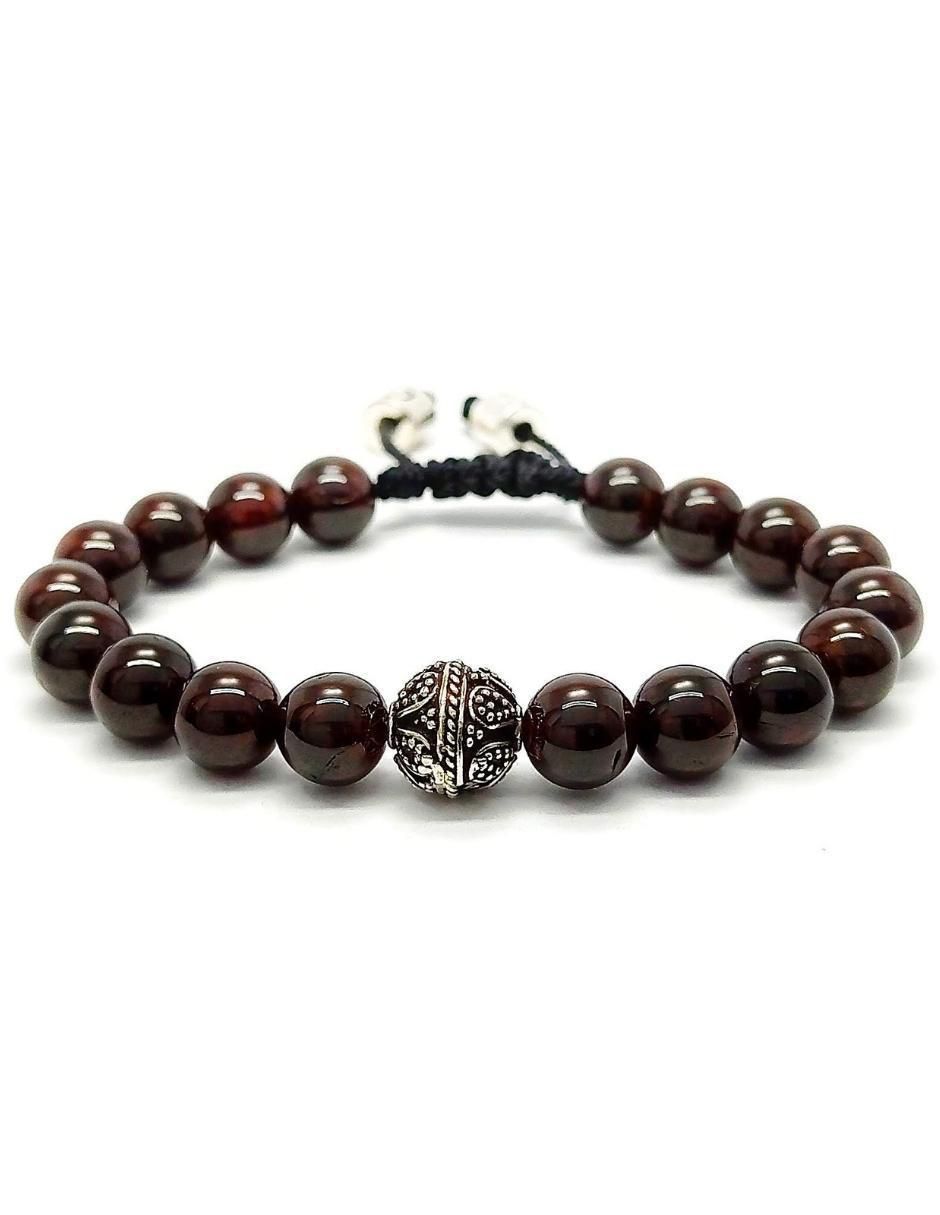 Pulsera de plata con acabado brillante