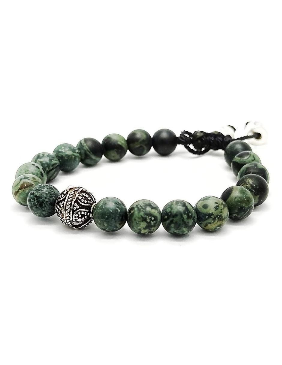 Pulsera de plata con acabado metálico 3