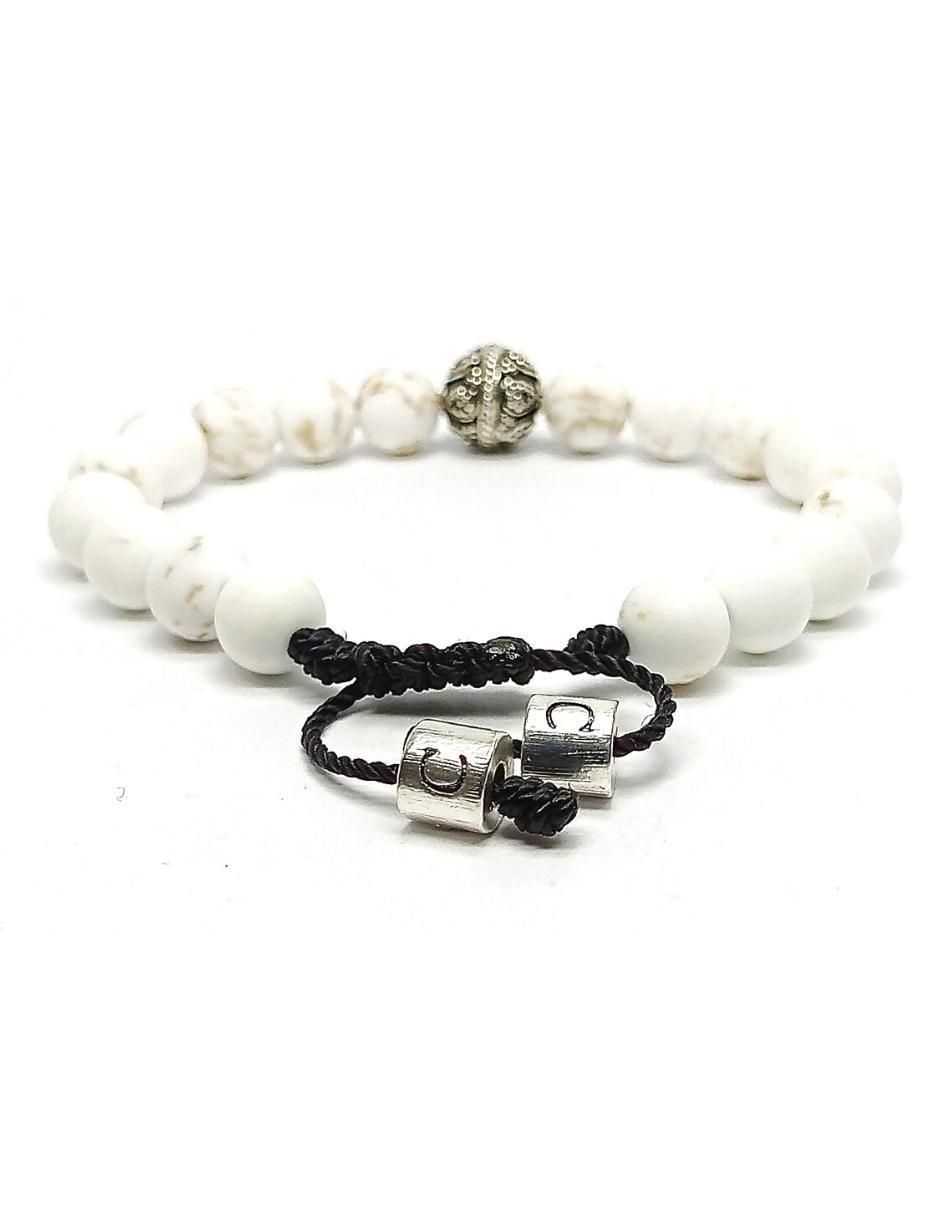 Pulsera de plata con acabado metálico 4