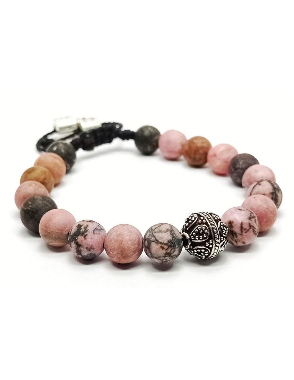 Pulsera de plata con acabado metálico 2