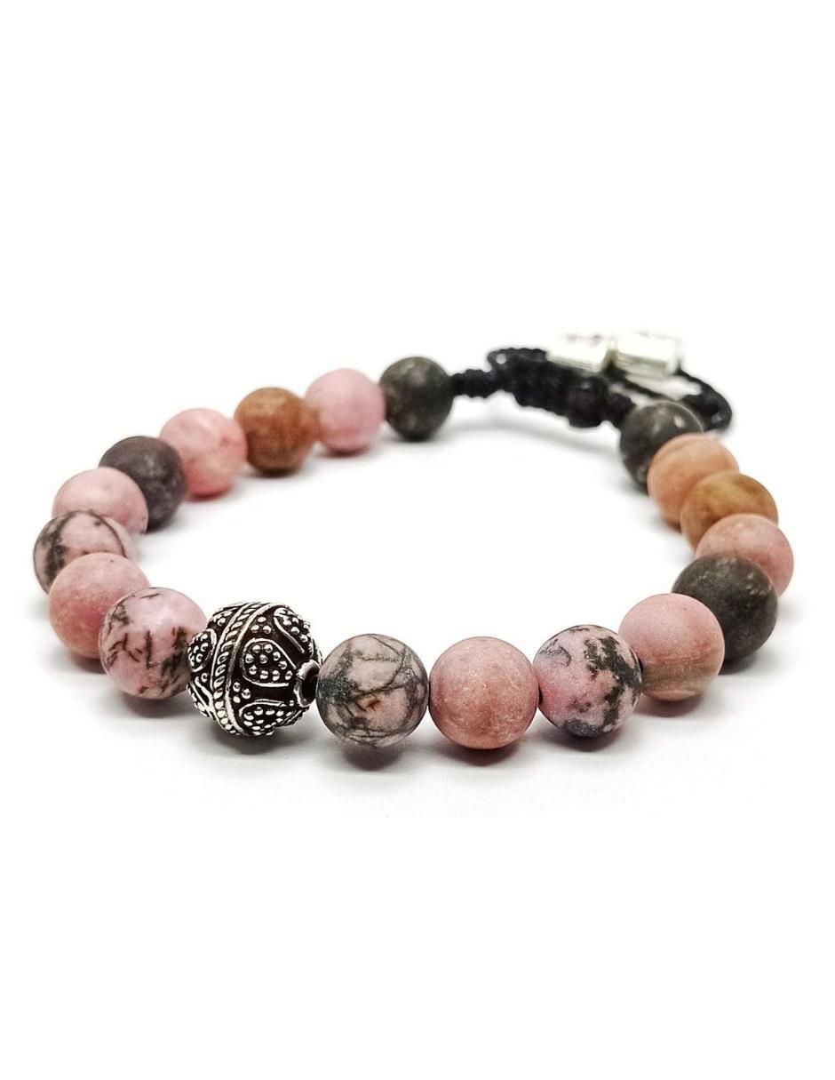 Pulsera de plata con acabado metálico 3