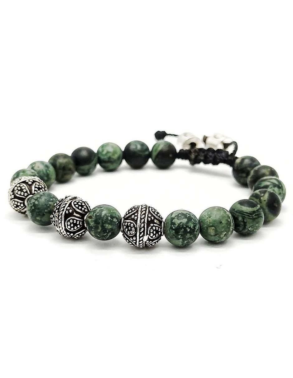 Pulsera de plata con acabado metálico 3
