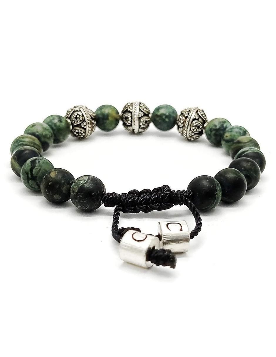 Pulsera de plata con acabado metálico 4