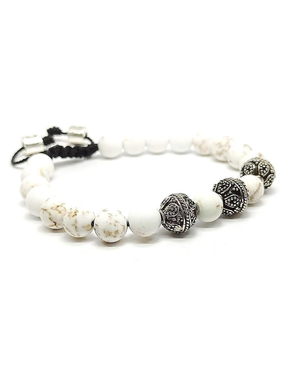 Pulsera de plata con acabado metálico 2