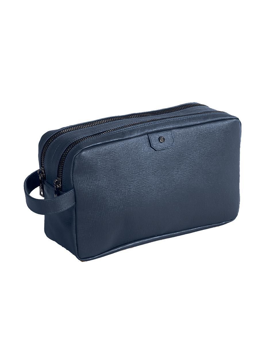 Neceser de viaje de piel para hombre