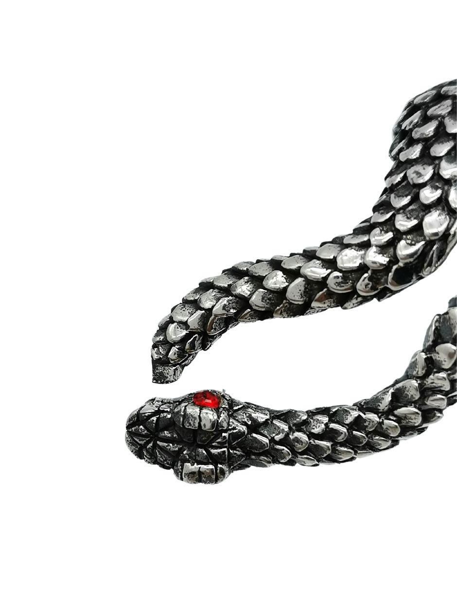 Anillo de serpiente Animal P 925 de plata brillante 4