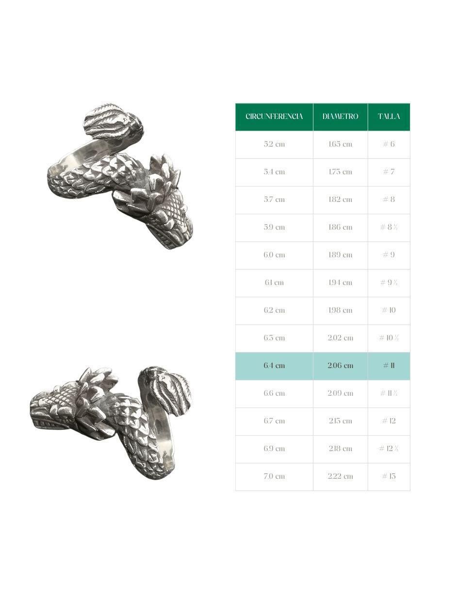 Anillo de serpiente Quetzalcóatl P 925 de plata brillante 5