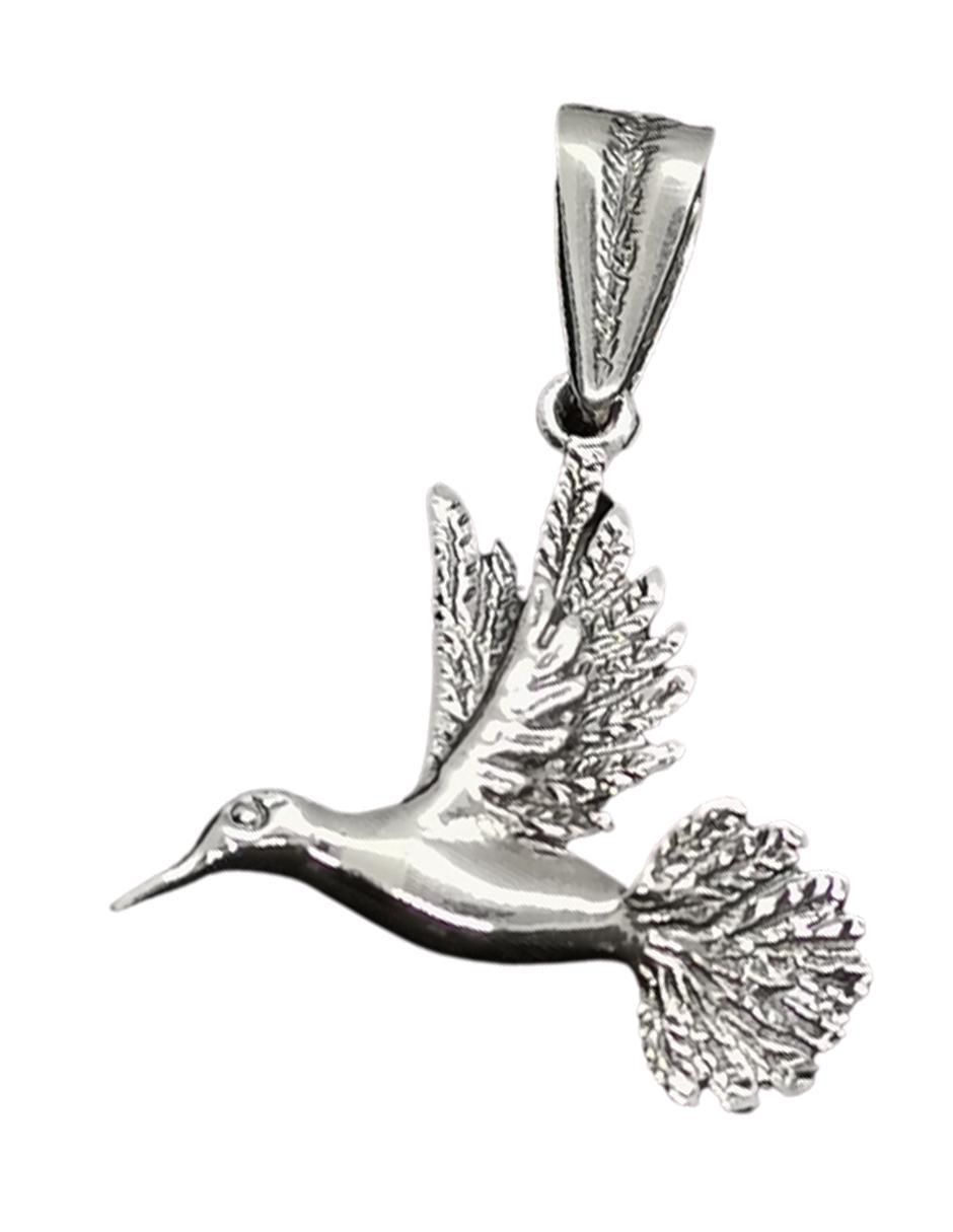 Colgante Y Dije de colibrí animal de plata