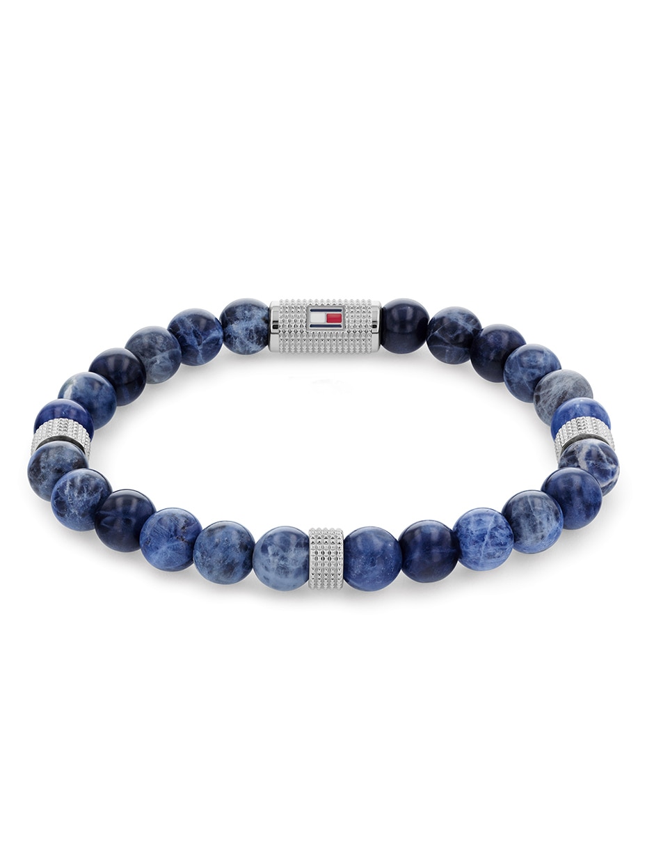 Brazalete Beaded Stone con acabado liso