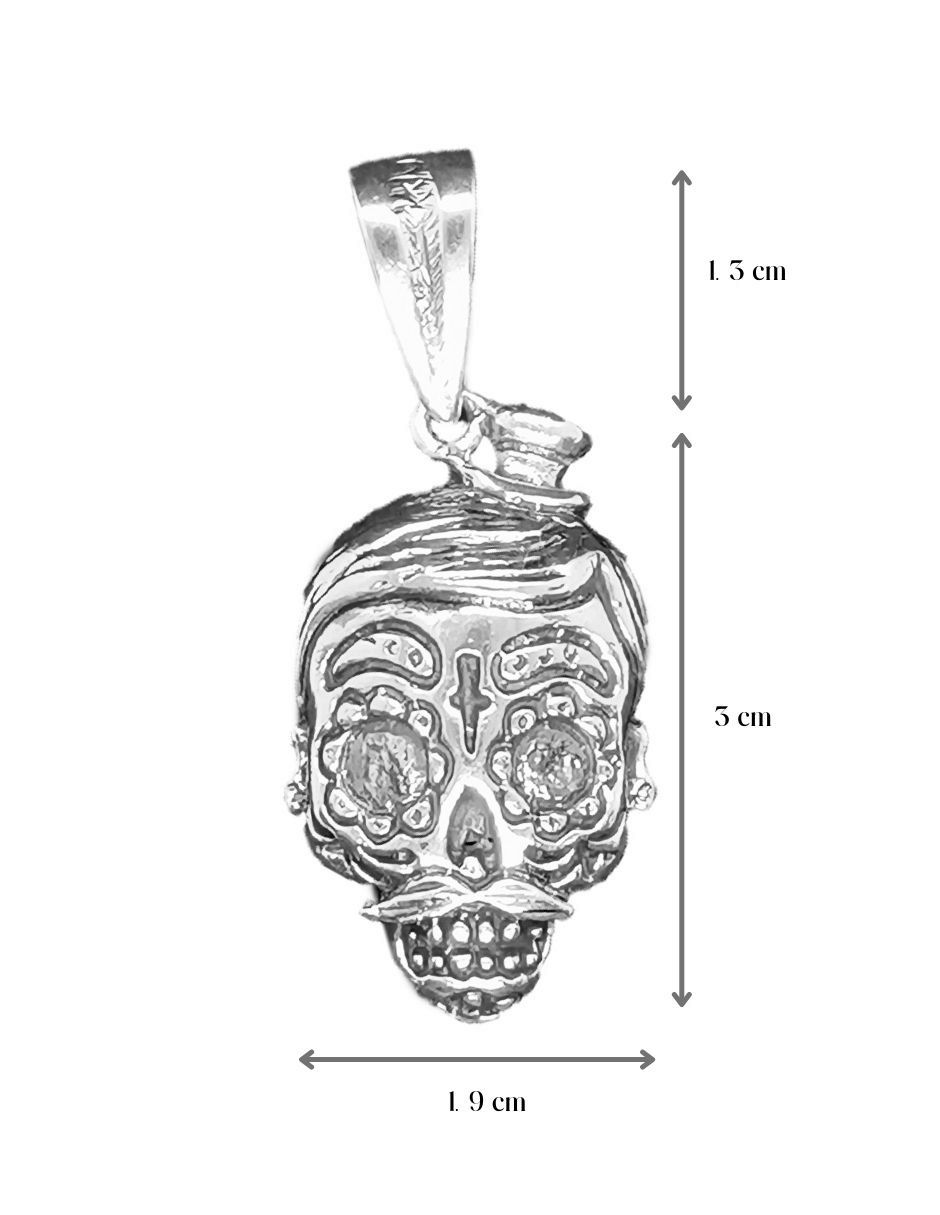Dije de cráneo de plata P 925 5