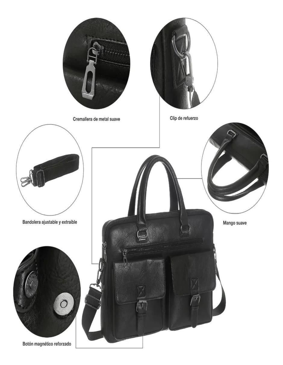 Portafolio Lab.G de cuero para hombre 3