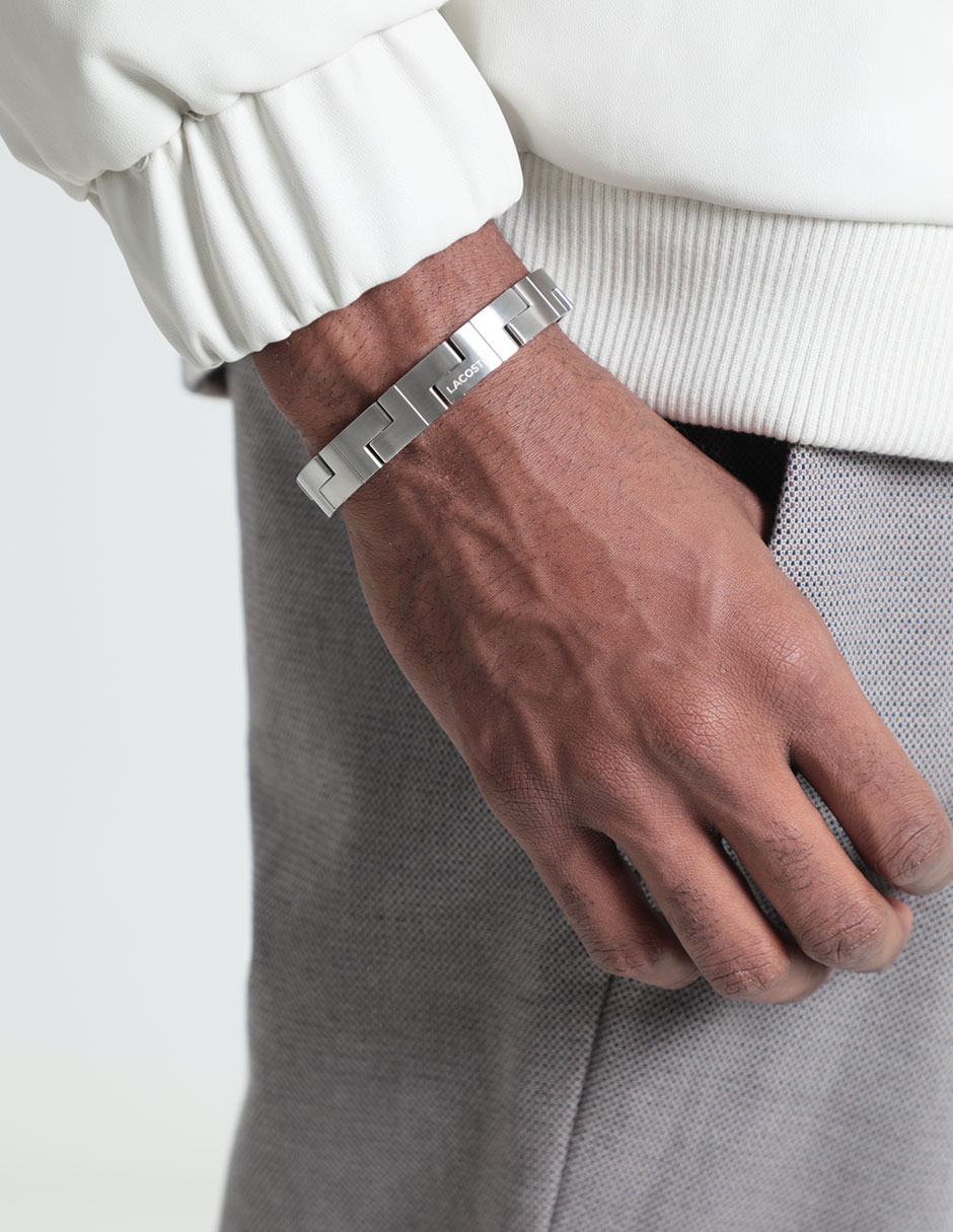 PULSERA LACOSTE 20, UNITALLA, PLATEADO