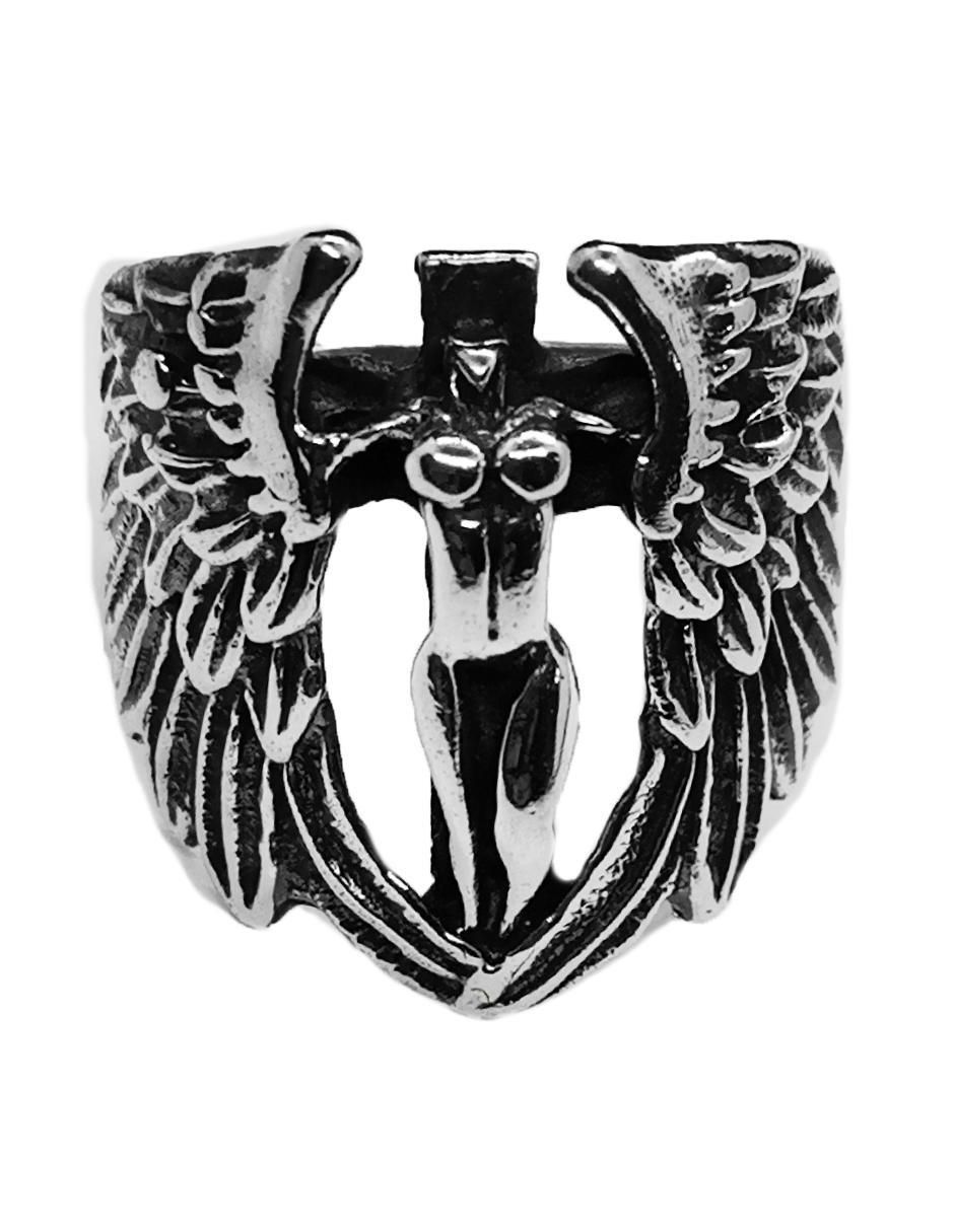 Anillo de ángel Religión P 925 de plata brillante 2