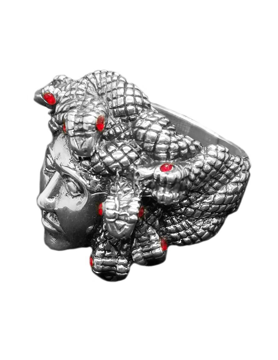 Anillo de medusa Mitologia P 925 de plata brillante 3