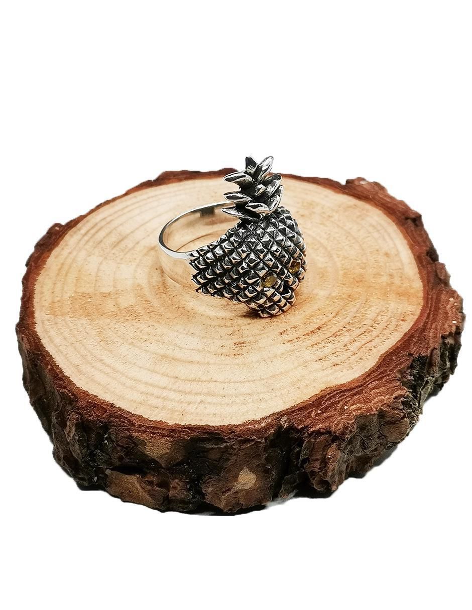 Anillo de cráneo P 925 de plata brillante 4