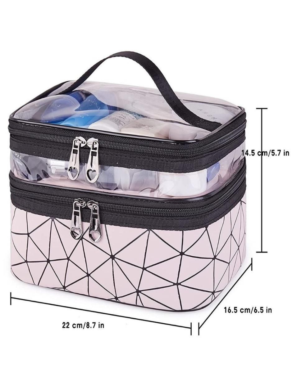 Neceser para maquillaje impermeable de algodón para mujer 4